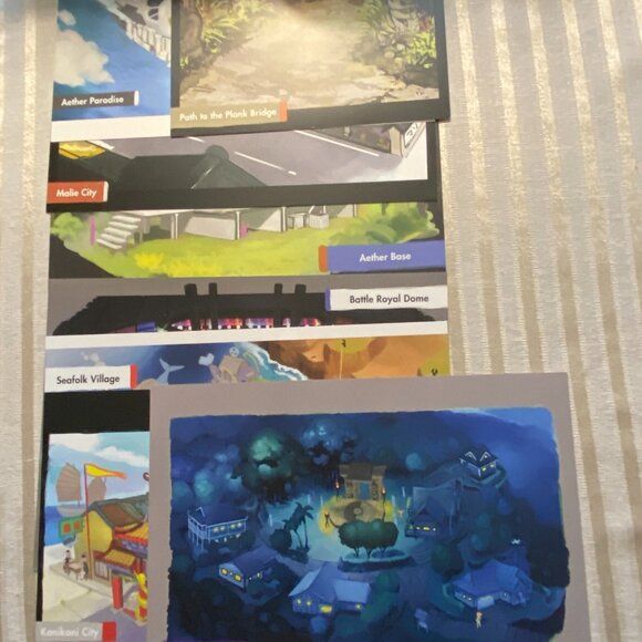 POKE'MON ALOLA REGION CONCEPT ARTWORK 2016 SLIDE PRINTS NEW - Picture 4 of 5